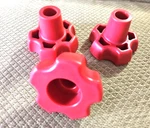 QTY-3 Curt Bulldog Red Knob Top-wind Jack Universal Fit Hammerblow Draw-tite 3PC. Fixed Price $14.99.