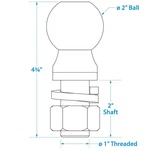 Seachoice 50-51341 Chrome Plated Steel Trailer Coupler Ball. Fixed Price $13.50.