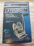 Fulton Single Speed Ratchet Type 1300 Pd. Trailer Winch. Can Use Rope Or Strap.. Fixed Price $39.99.