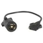 Trailer Plug 16"-7-ROUND (blade) To 5-FLAT Adapter, One Piece. Fixed Price $20.99.