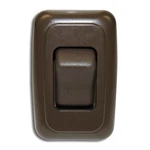 Single Gang On-off 12 Volt Brown Light Switch Rv Camper Trailer Marine Boat. Fixed Price $9.99.