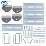 4 8" Galvanized Swivel Top Bunk Bracket Kit For Boat Trailer 2X3 With Hardware. Fixed Price $34.83.