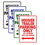 Hoosier Trailer Parking Only Boat Ship Yacht Marina Lake Dock Aluminum Sign. Fixed Price $12.99.