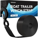 Boat Trailer Winch Strap With Hook 2" X 20'- 10,816LBS 20', Black. Fixed Price $29.77.