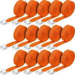 Riakrum 15 Pack 16 Lashing Straps Adjustable Kayaks Tie Feet, Orange. Fixed Price $37.35.