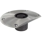 Round 9" Diameter Satin Boat Seat Pedestal Base Plate For 2 3/8 Plug-in Post". Fixed Price $126.95.