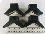Lot Of 4 Seachoice 56260 3 Inch Black Rubber V Bow Stop Mounting Width. Fixed Price $12.86.