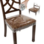 Houseables Plastic Covers, Seat For Dining Chairs, Beige. Fixed Price $23.99.