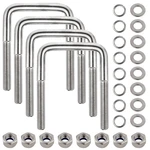 4 Set Stainless Steel Square Kit For Boat Trailer, Heavy Duty U-bolt With. Fixed Price $37.40.