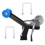 Adjustable Boat Trailer Winch Stand With Roller, Post Black. Fixed Price $109.99.
