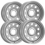 (set Of 4) Vision 70 Trailer Mod 15X6 6X5.5" +0MM Silver Wheels Rims 15" Inch. Fixed Price $227.96.