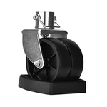 Rockane Dual 6'' Trailer Jack Swivel Caster Wheel 2000LBS With Chock. Fixed Price $56.01.