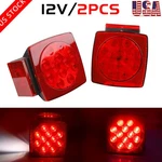 1 Pair Rear Led Submersible Square Trailer Tail Lights Kit Boat Truck Waterproof. Fixed Price $18.29.