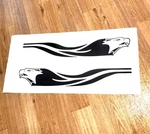 Eagle Boat Trailer Decals Stickers Gloss Black 20.7X3.5" (2) Fast Usa. Fixed Price $44.00.