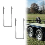 Vonlx Spare Tire Carrier Holder Bracket For 2 Pieces U-bolt, Silver. Fixed Price $24.02.