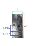 Ez Loader Boat Trailer 2"X 3" Spring Hanger Galvanized Frame Pn: 250-014861-10. Fixed Price $27.95.