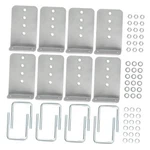 Maxpeedingrods Pack 8" L-type Boat Trailer Bunk Bracket Kit For 3X3 Cross. Fixed Price $152.07.