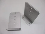 Ctw (2) Vertical Pontoon Boat Trailer Bunk Bolster Brackets / 5" By Silver. Fixed Price $54.99.