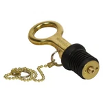 Whitecap 1" Brass Snap-lever Bailer Drain Plug 8" Chain. Fixed Price $10.80.