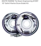 Dextr Marine Tie Down Engineering 81097 10" Galvx Drum Brake Kit. Fixed Price $199.00.