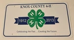 1912 2013 Knox County 4-H Club Booster License Plate 4H Tennessee Illinois. Fixed Price $49.99.