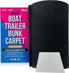 Boat Trailer Bunk Carpet Black, 13FT 9IN Or 12IN Roll, 1/4" Extra Thick Mar.... Fixed Price $46.02.