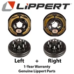 Lippert 12" Brake Pair + 8 On 6.5 Hub Drums 7K Axle 9/16" Stud - Fit Dexter Alko. Fixed Price $308.99.