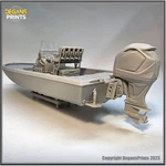 Skeeter SX230 Center Console Model & Trailer Kit 1-24 Scale Diorama 3DBOAT. Fixed Price $74.99.
