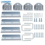 4PCS 8" Galvanized Swivel Top Bunk Bracket Kit W/ Hardware For Boat Trailer 2X3. Fixed Price $37.52.