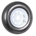 Trailer Tire Rim Assembly ST205/75D14 Inch Lrc Lug White Spoke Wheel. Fixed Price $113.99.