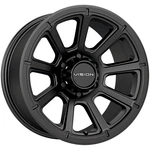 Vision 353 Turbine Trailer 15X6 5X4.5" +0MM Matte Black Wheel Rim 15" Inch. Fixed Price $146.99.