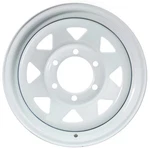 Ecustomrim Trailer Wheel 15X6 Inch Lug On 5.5 Center White Spoke. Fixed Price $65.95.