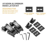 Aluminum Hood Latches Catch Kit Compatible With Jeep Wrangler Jku 2007-2018. Fixed Price $27.59.