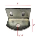 Ez Loader Heavy Duty 90 Degree 9/16" Hole Bunk Mounting Plate Part #250-015202. Fixed Price $9.95.