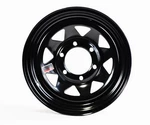 Ecustomrim Trailer Wheel 15X6 Inch Lug On 5.5 Center Black Spoke. Fixed Price $68.11.