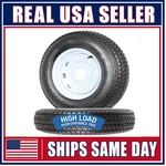 2-PACK Trailer Tire Rim ST175/80D13 B78-13 Load Lug In White Spoke Wheel. Fixed Price $142.99.