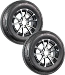 2-PACK Radial Trailer Tire Rim ST205/75R15 Lrd Lug 4.5 Center Aluminum Black. Fixed Price $345.78.