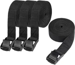 Peasug Tie Down Straps, 4 Pcs Lashing Small 1" X 11.5&APOS;, Black. Fixed Price $14.76.