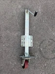 Fulton 2500 Lb Side Mount Bolt-on Square Trailer Jack W Footplate & 28" Travel. Fixed Price $120.00.
