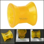 Tiedown Boat Trailer 3" Amber/yellow Poly Bow Roller Only Fits 1/2" Shaft. Fixed Price $10.99.