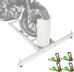 1800LBS Capacity Heavy Duty Motorcycle Front Wheel/tire Chock Stand W/4 Sets Tie. Fixed Price $129.39.