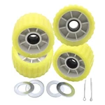 3" Width X 5" Od Boat Trailer Rollers Poly Ribbed Wobble Mounting Hole Diamet.... Fixed Price $60.74.