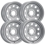 (set Of 4) Vision 70 Trailer Mod 13X4.5 5X4.5" +0MM Silver Wheels Rims 13" Inch. Fixed Price $181.96.