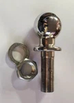 Valley Solid Steel Chrome 2" Trailer Hitch Ball 1" Shank 2-7/8" 5000 Lb Capacity. Fixed Price $15.00.