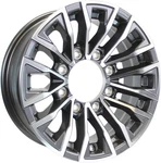 Ecustomrim Aluminum Trailer Wheel 16X6 8 Lug 6.5 Center Edge Gun Metal. Fixed Price $135.20.