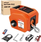 Nilight Boat Trailer 3500 Lbs Portable Electric Winches 12V Dc Orange. Fixed Price $159.99.